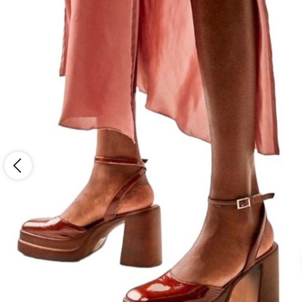 Free People Double Stack Platform Mary Janes